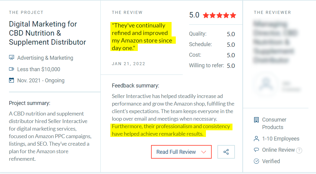 Feedback rating