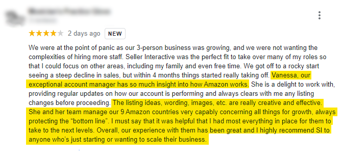 Testimonials - Seller Interactive